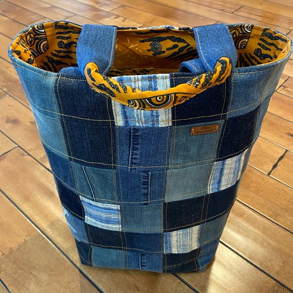 BBees Reconstructed Denim - SOLD-New Jean EX Weekend Tote
